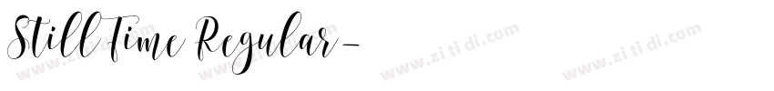 StillTime Regular字体转换